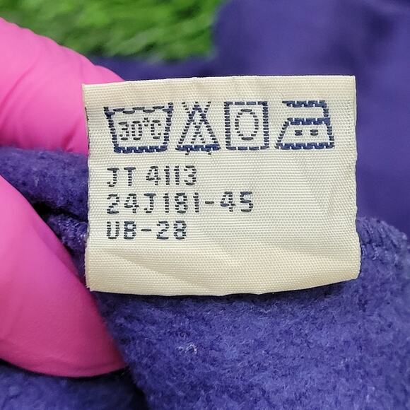 Vintage 90s UNIONBAY Ringer Sweatshirt Small 23x22 Blue - Picture 9 of 14